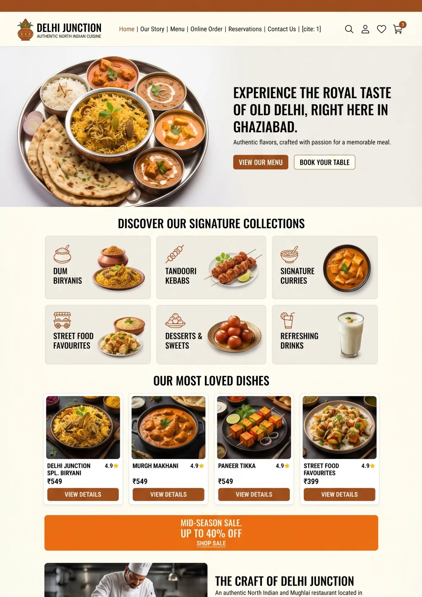 Restaurant Website Template